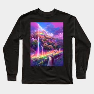 Rainbow Niagara Waterfalls Long Sleeve T-Shirt